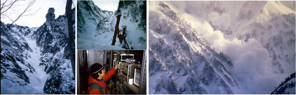 Avalanche observation at Kurobe